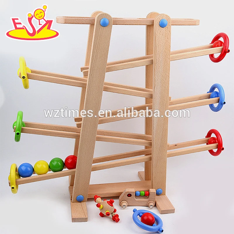 wholesale kids wooden marble runs intelligent children wooden marble runs W04C003