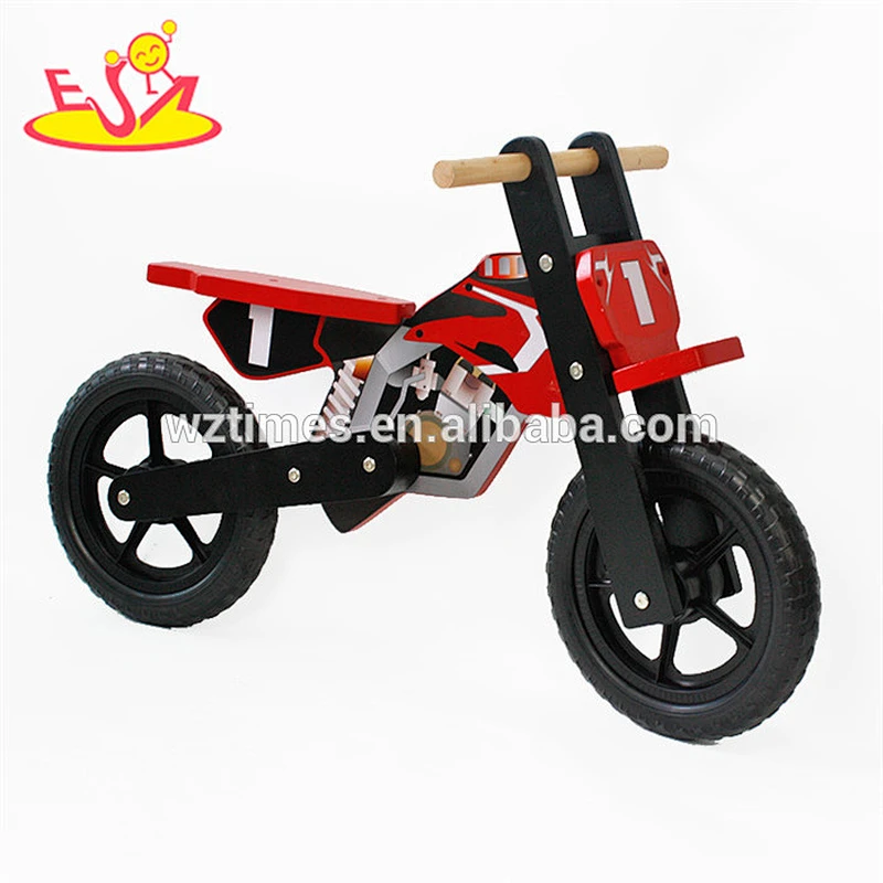 Wholesale new design long wooden balance bike for toddlers W16C152