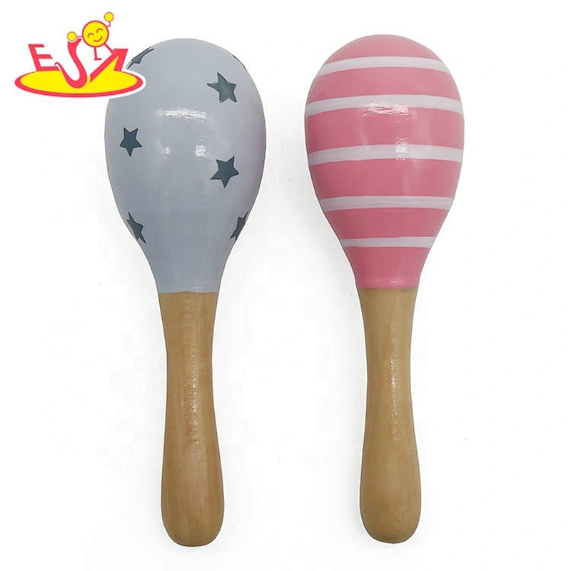 Most popular wooden maracas instrument for kids W07I148