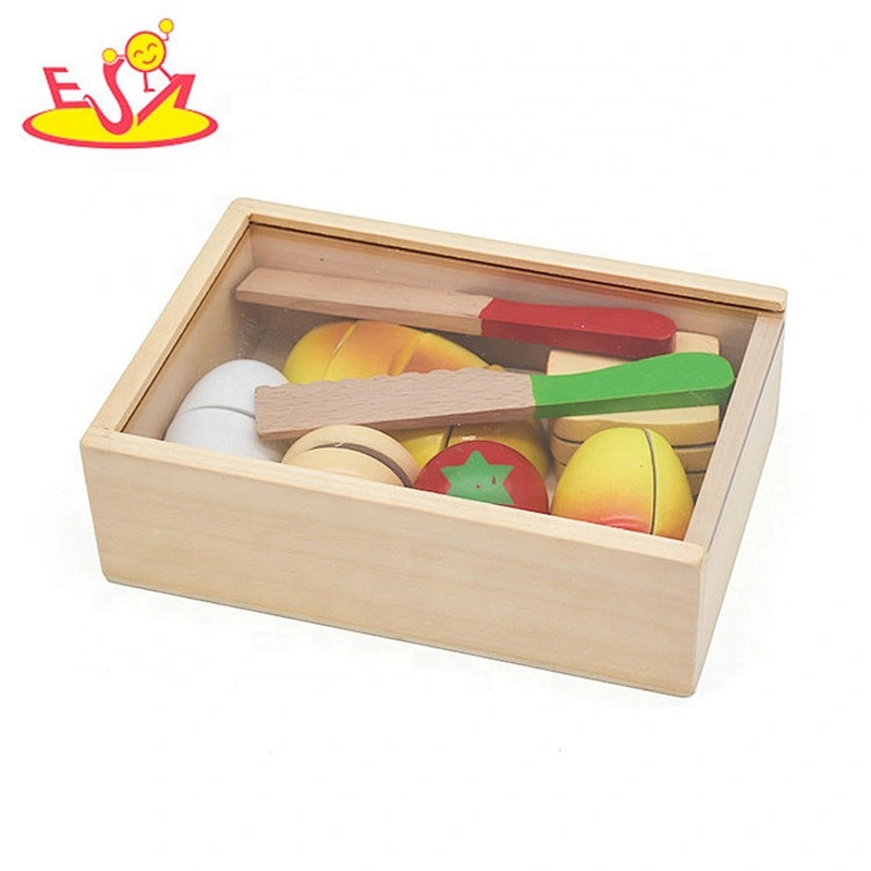 Best design simulation kids wooden pretend food for cutting W10B269