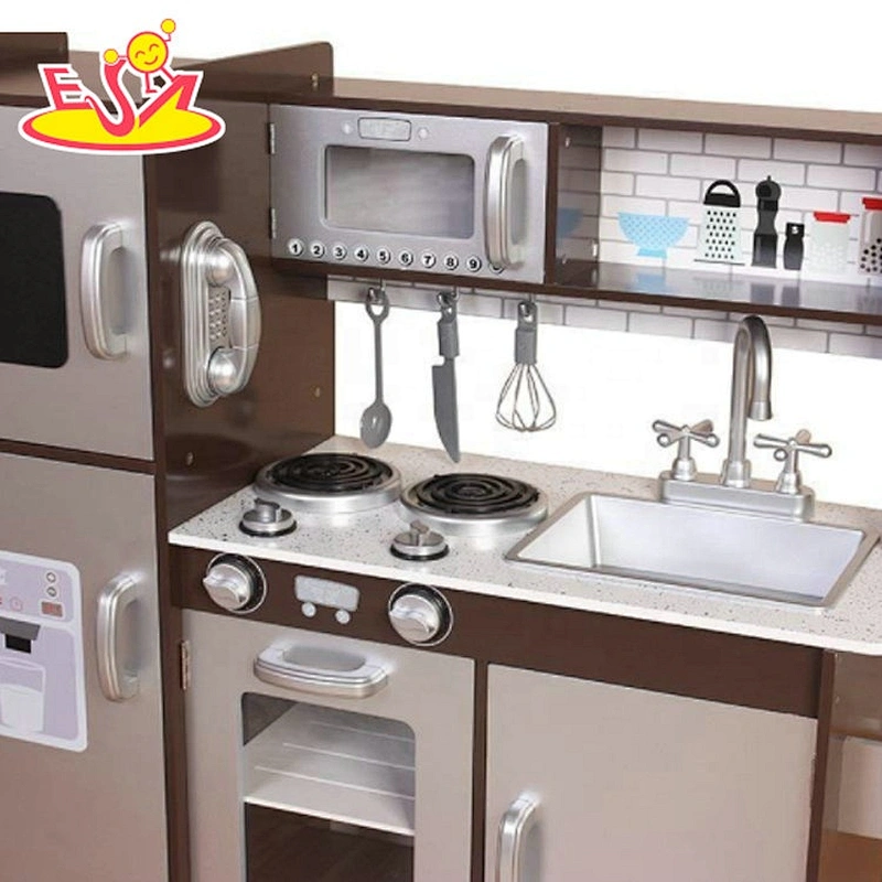 Top sale simulation wooden pretend kitchen toys for toddlers W10C487