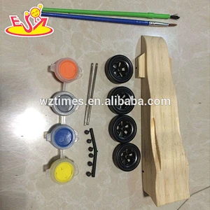 2018 wholesale fashion kids wooden diy drawing toy W03A083