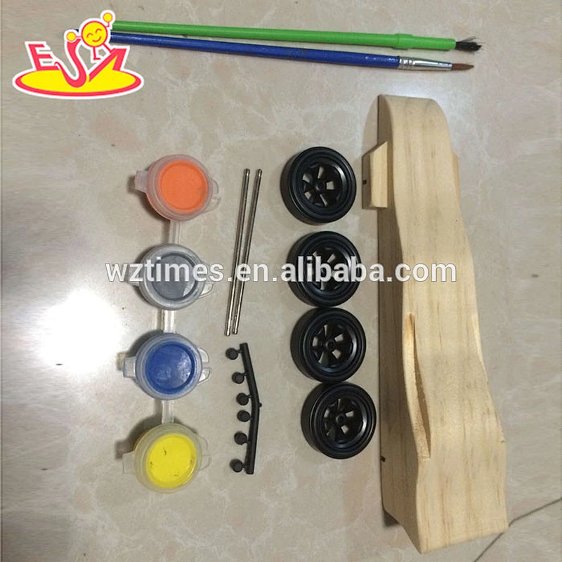 2018 wholesale fashion kids wooden diy drawing toy W03A083