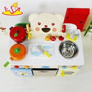 wholesale baby wooden kitchen sets toy for pretend play W10C146