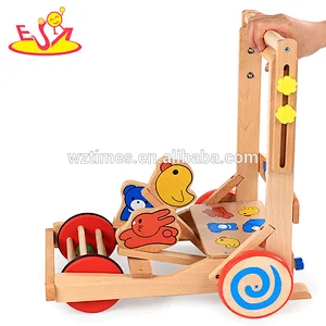 الجملة الجديدة تصميم رخيصة عالية الجودة خشبية الرضع ووكر لعبة W16E104
