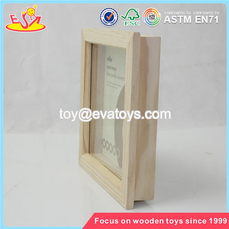 Wholesale brand new white simple household wooden picture frame W09A016