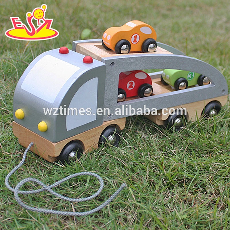 Hölzernes Tierautospielzeug der populären Art und Weisekinder für Verkauf W04A186