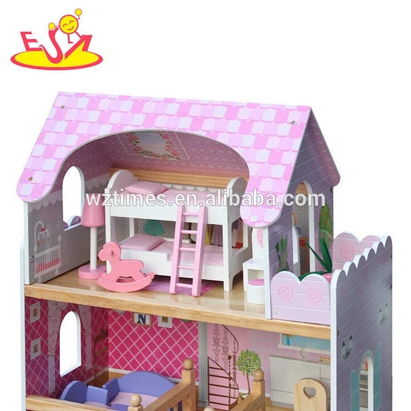Beste Designmöbel Spielzeug aus Holz Puppenhaus spielen für Mädchen W06A163B