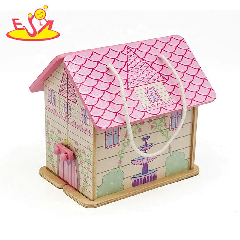 2019 New design mini pretend wooden doll miniatures for kids W06A369