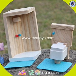 New design miniature wooden doll house furniture for kids W06B054