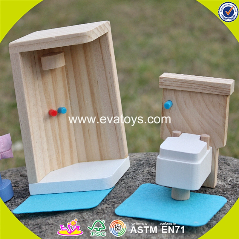 New design miniature wooden doll house furniture for kids W06B054
