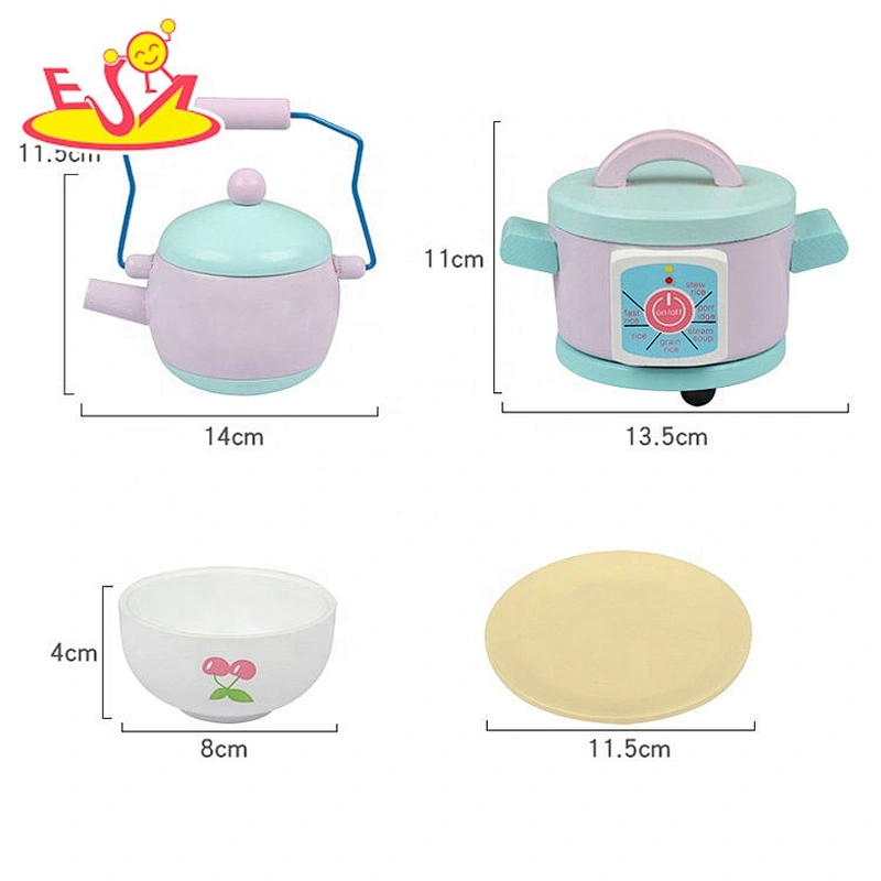 New design morden style wooden toy kitchen set for kids W10C495