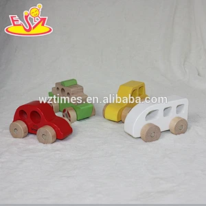 2018 wholesale baby miniature wooden car cheap kids miniature wooden car funny children miniature wooden car W04A262