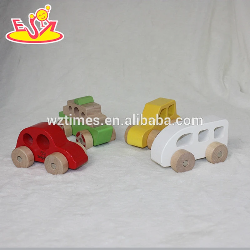 2018 wholesale baby miniature wooden car cheap kids miniature wooden car funny children miniature wooden car W04A262