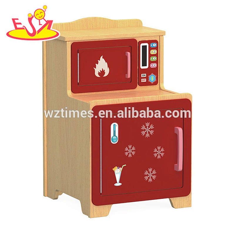Wholesale preschool kitchen furniture toy, wooden pretend kitchen toy, best design children wooden pretend kitchen toy W10C273