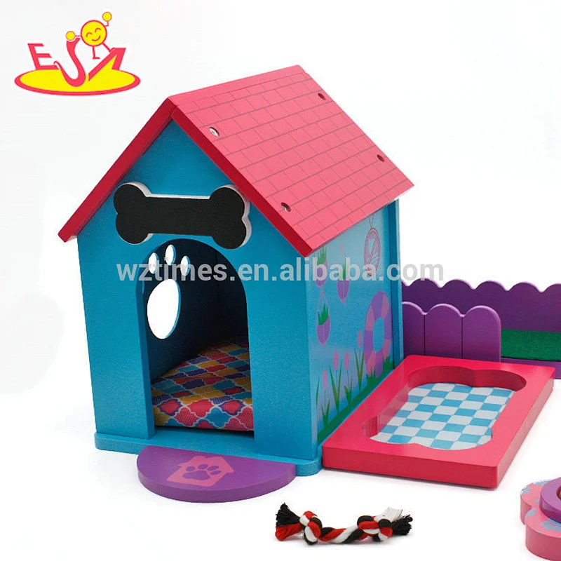 جديد وصول لطيف جرو البيت لعبة خشبية الكلب لعب للأطفال W06F071