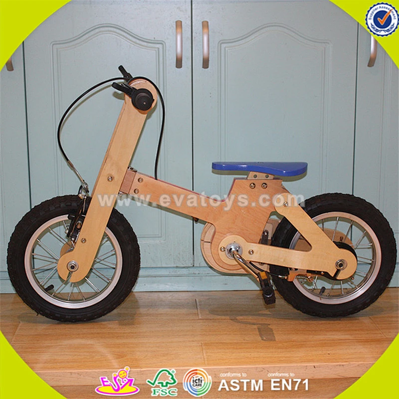Wholesale top sale wooden bike toy for kids new fashion wooden bike toy great useful wooden bike toy W16C115