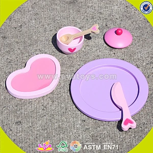Wholesale educational baby wooden play kitchen accessories funny kids pretend wooden play kitchen accessories W10B109-S