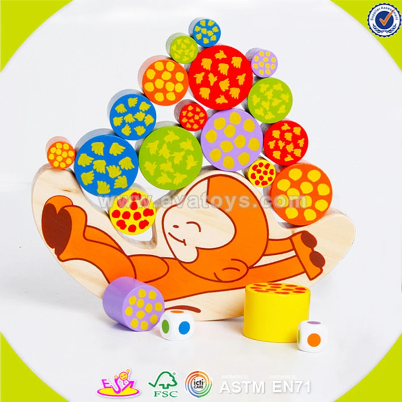 Großhandel holz balance spiel spielzeug für kinder, günstige balance spiel spielzeug, diy bunte hölzerne balance spiel spielzeug w11f046