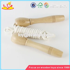 wholesale new kids toys wooden handle skipping jump rope primary color children wooden jump rope W01A292