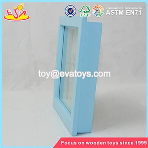Wholesale fashionable household wooden blue picture frame W09A015