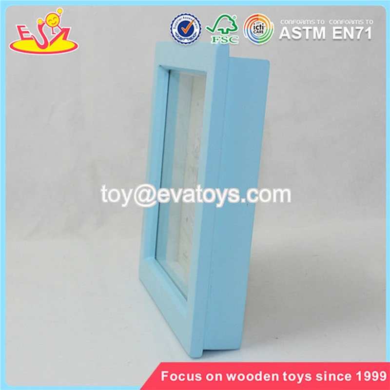 Wholesale fashionable household wooden blue picture frame W09A015