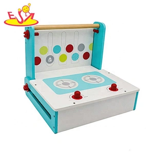 2019 New design tabletop wooden kids cooking set for pretend play W10C456