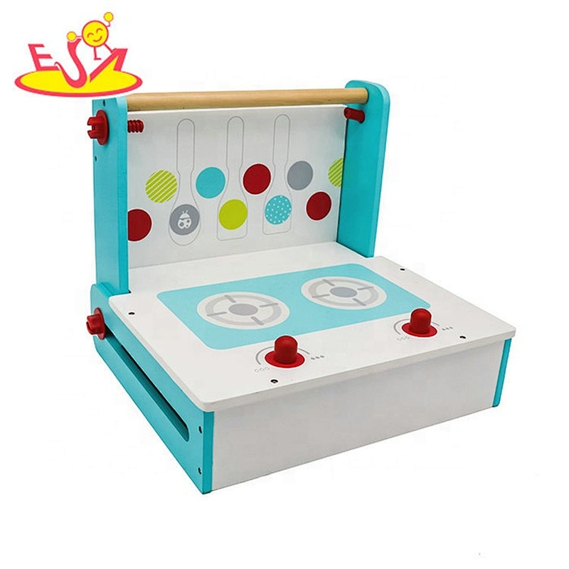 2019 New design tabletop wooden kids cooking set for pretend play W10C456