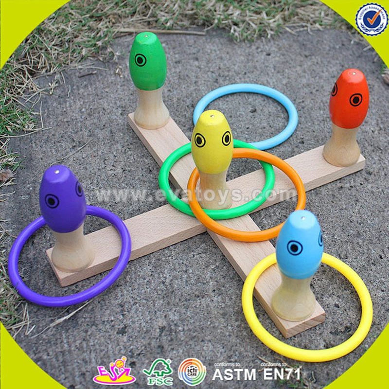 wholesale wooden ring fish toy , hot-selling wooden ring fish toy ,new design wooden magnetic fish toy W01A073