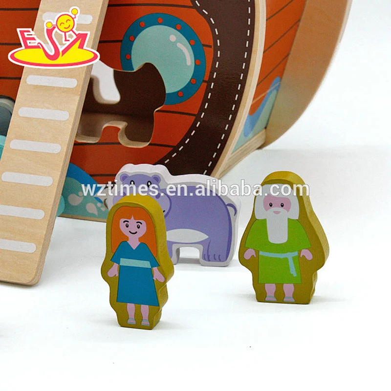 Neue angekommene lustige hölzerne Noah Arche Tiere für Kinder W12D084