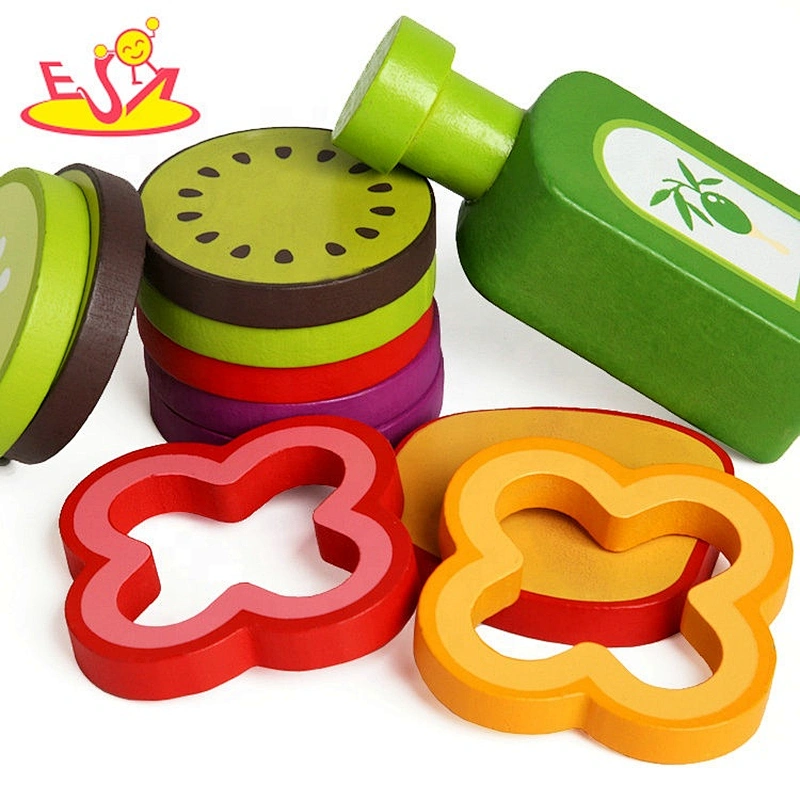 Most popular salad set wooden play food for kids W10B332