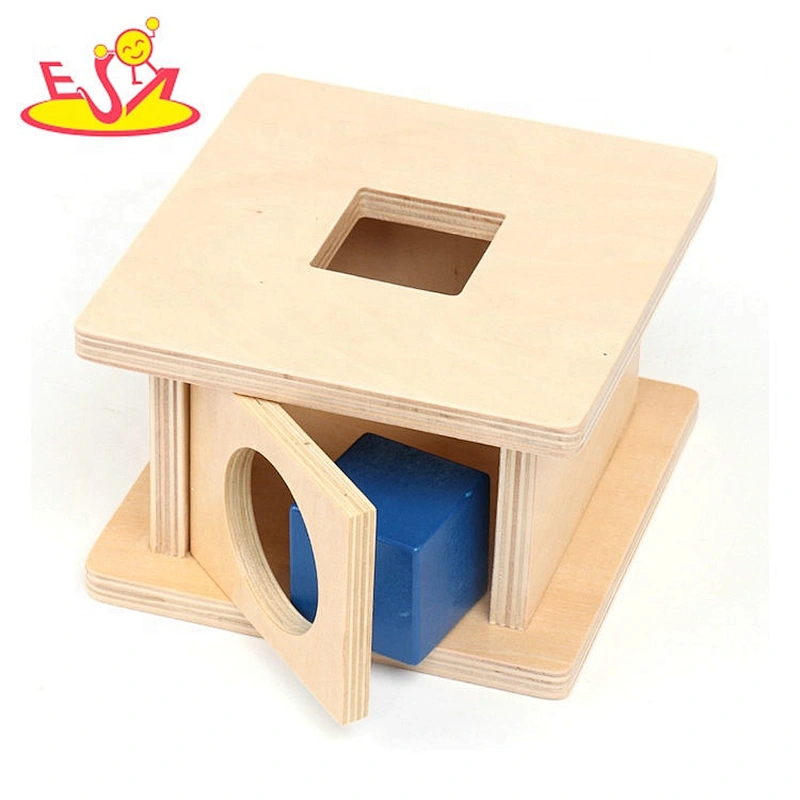 Best design Montessori box wooden object permanence games fo r baby W12F086