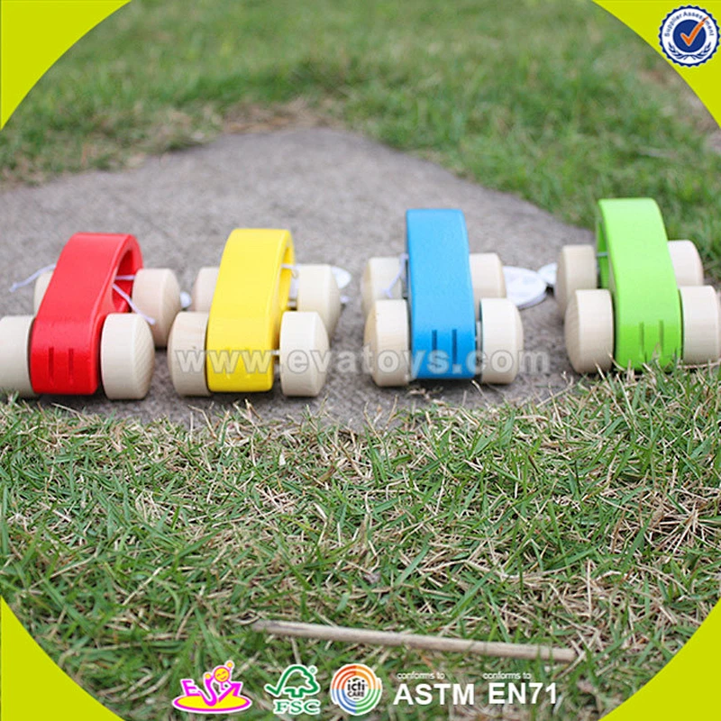 wholesale multi color wooden mini car toy for kids W04A142