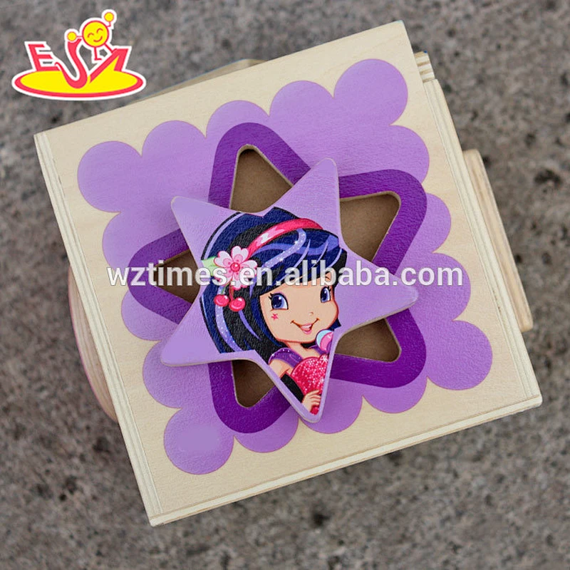 Wholesale educational wooden box toy for kids W11C012
