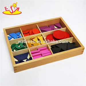 2018 New design educational blocks wooden montessori toddler materials W12F016