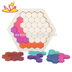 2018 new style wooden 3d animal puzzle for children W14A202