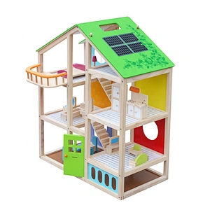 Beste Zubehör Kinder Miniatur Holz Puppenhaus Kits für Großhandel W06A281