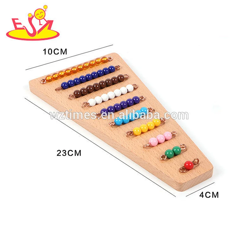 Wholesale top fashion teaching means numbers wooden bead toy for sale W12F027