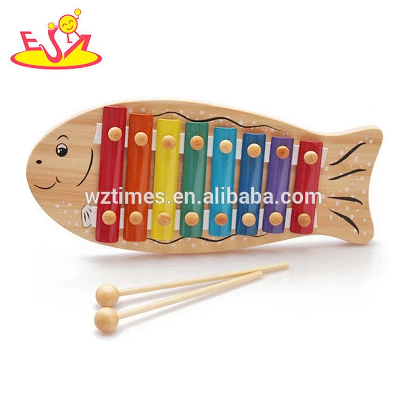 Cute design kids wooden mini piano xylophone toy with top quality W07C022