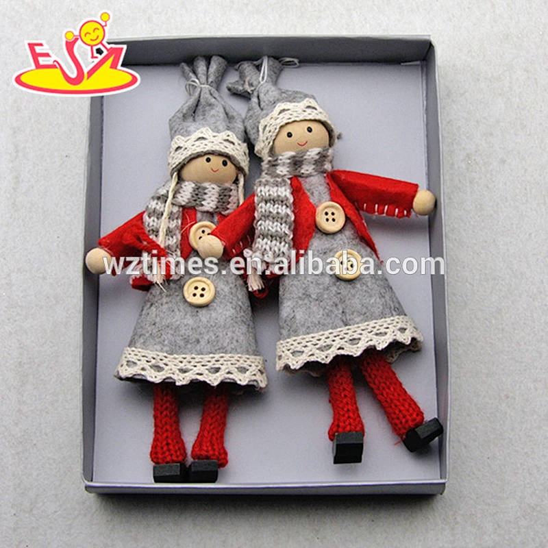 2018 New products lovely characters wooden Christmas toys for babies W02A222