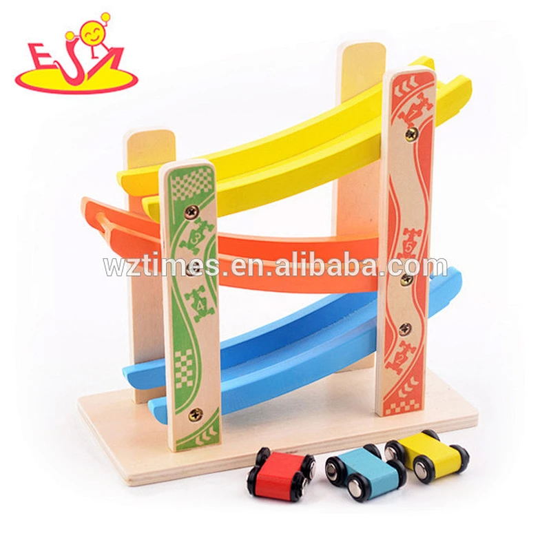 Wholesale cartoon vehicle wooden toys for children W04A338