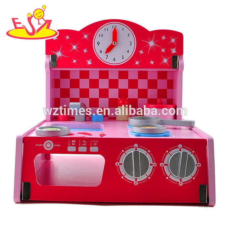 2018 wholesale funny baby wooden play kitchen set role play kids wooden play kitchen set for sale W10C207