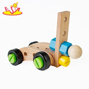 top sale montessori DIY nut combination wooden screw toy for kids W03C012