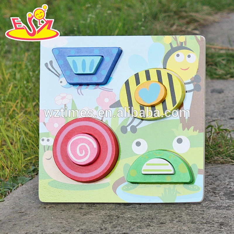 2018 New design educational wooden 3d puzzle, identify animals wooden 3d puzzle, new design wooden 3d puzzle W14D027