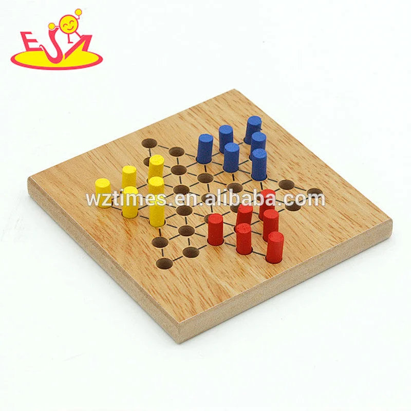 Wholesale wooden International checkers game for children W11A094