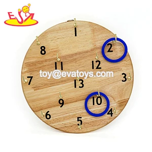 2019 New arrival outdoor wooden ring toss game set for kids W01D025