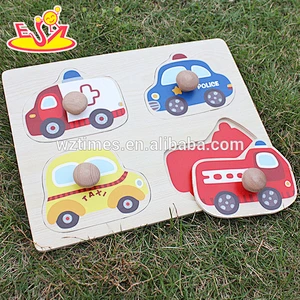 wholesale most popular wooden 3d car puzzle hot sale wooden 3d car puzzle for children W14M089