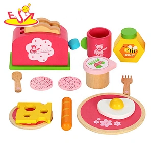 2019 New arrival pretend play wooden kitchen appliance toys for kids W10B297
