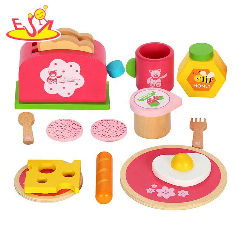 2019 New arrival pretend play wooden kitchen appliance toys for kids W10B297