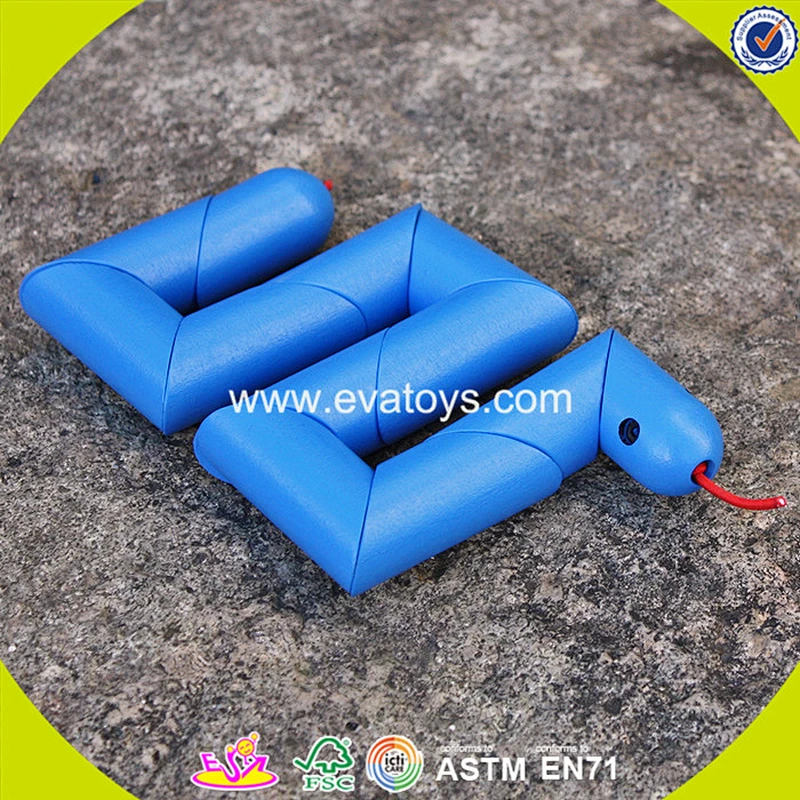 New design baby wooden snake toys for wholesale W01B035